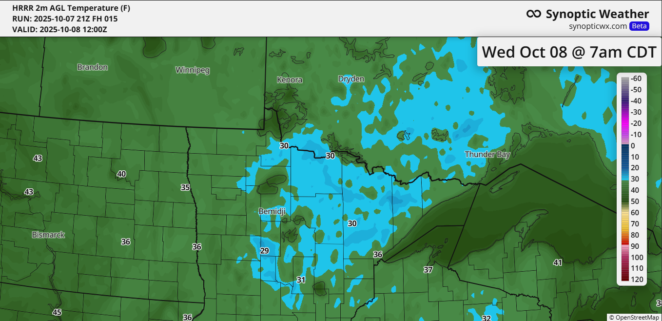 Freeze Warning: Sub-Freezing Temperatures Expected in Northland