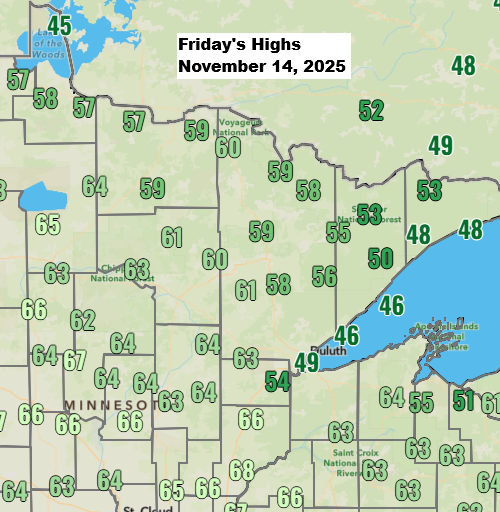 Expect cooler, breezy weather this weekend.