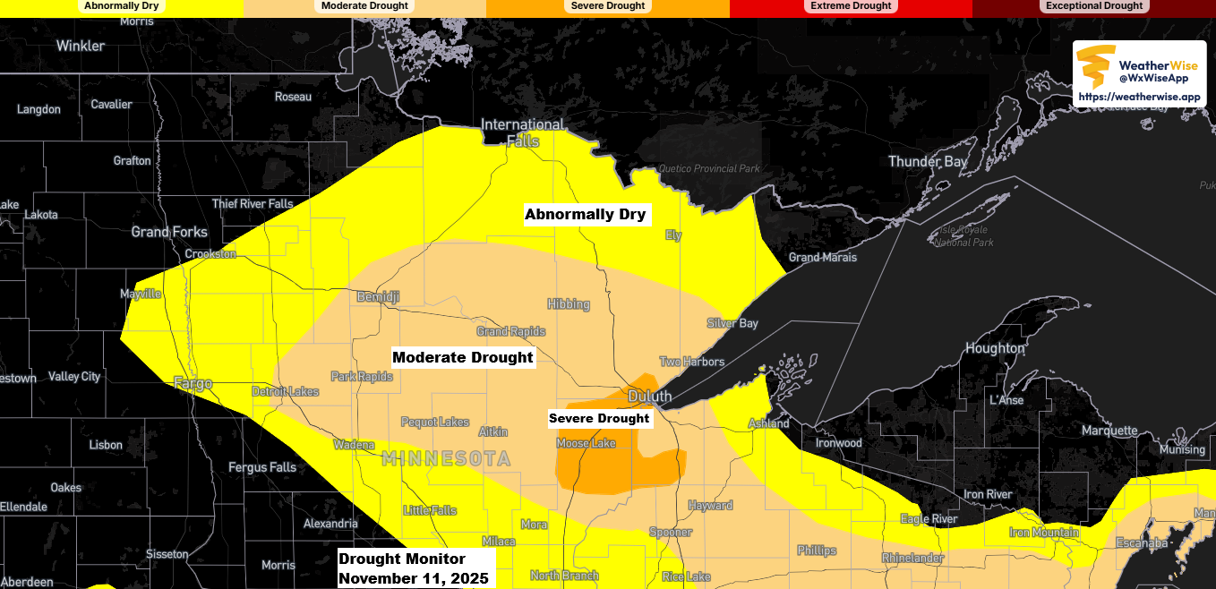 Current Drought Conditions in Minnesota and Wisconsin