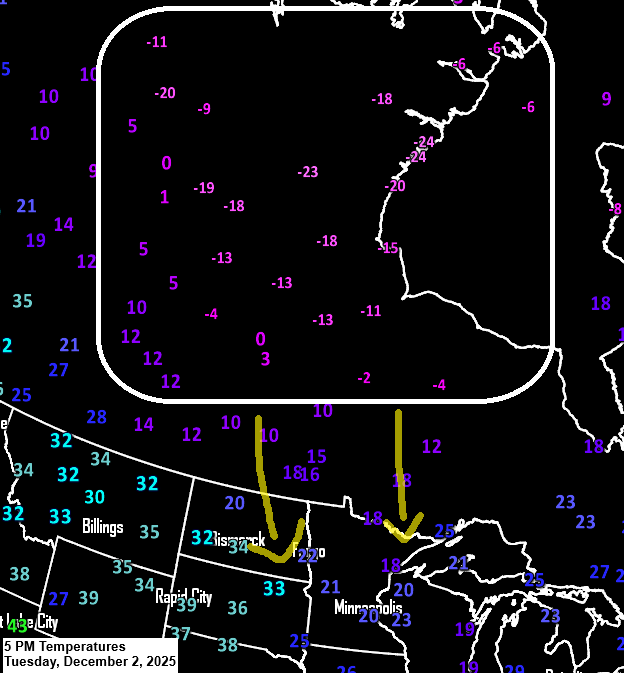 Cold and blustery, with occasional snow showers.