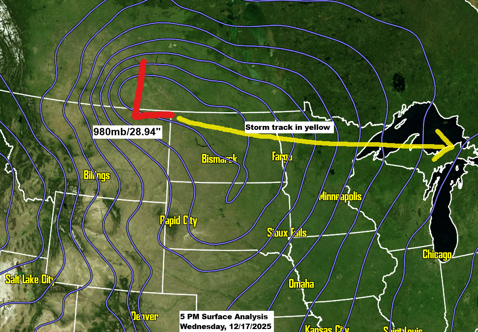 A powerful clipper is set to bring a variety of weather conditions to the Northland in the next 24 hours.
