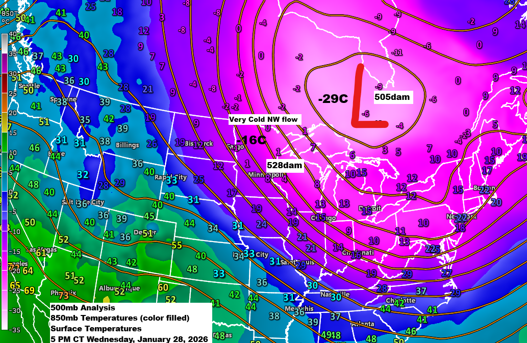 Still cold, but temperatures will warm up a bit this weekend, with a chance of light snow on Thursday and Sunday.