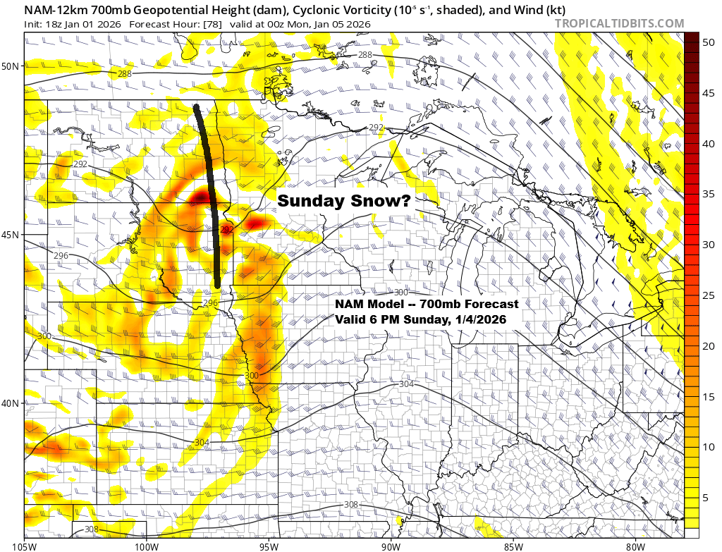 Another clipper is expected to move in on Sunday.