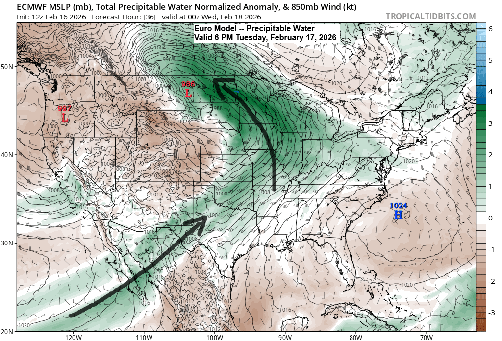 A winter storm is set to roll in Tuesday evening.