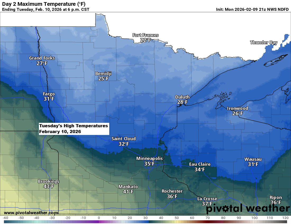 It’ll stay mostly dry through early next week, with slightly cooler temperatures over the next few days before a warming trend sets in.