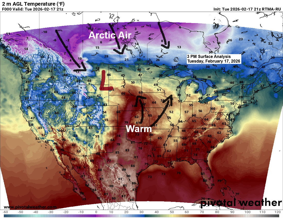 Winter Storm Update – 6:00 PM, Tuesday, February 17, 2026