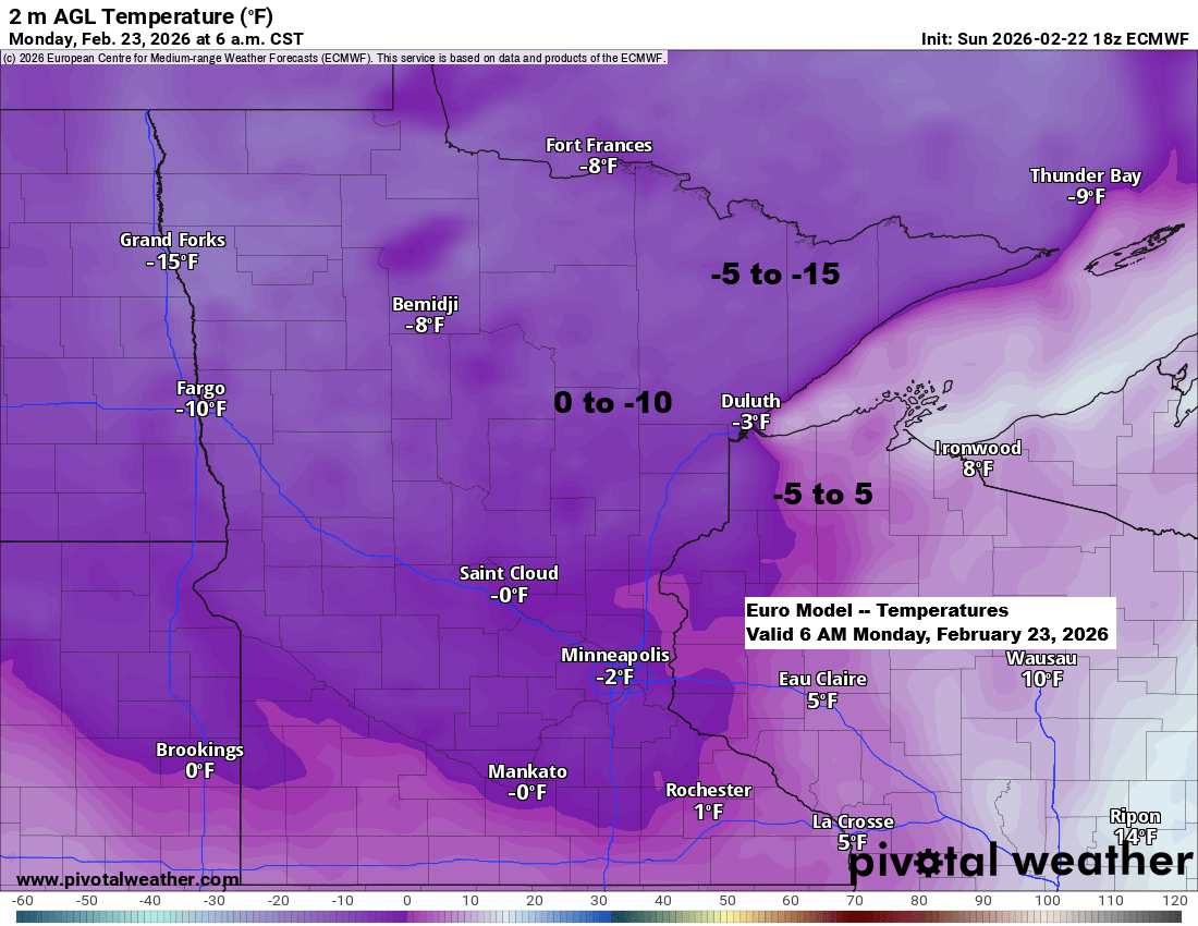 Very Cold Tonight; Clipper Could Bring Light Snow Tuesday