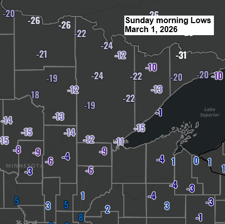 Cold Sunday Morning and the Road to Duluth’s First 50-Degree Day