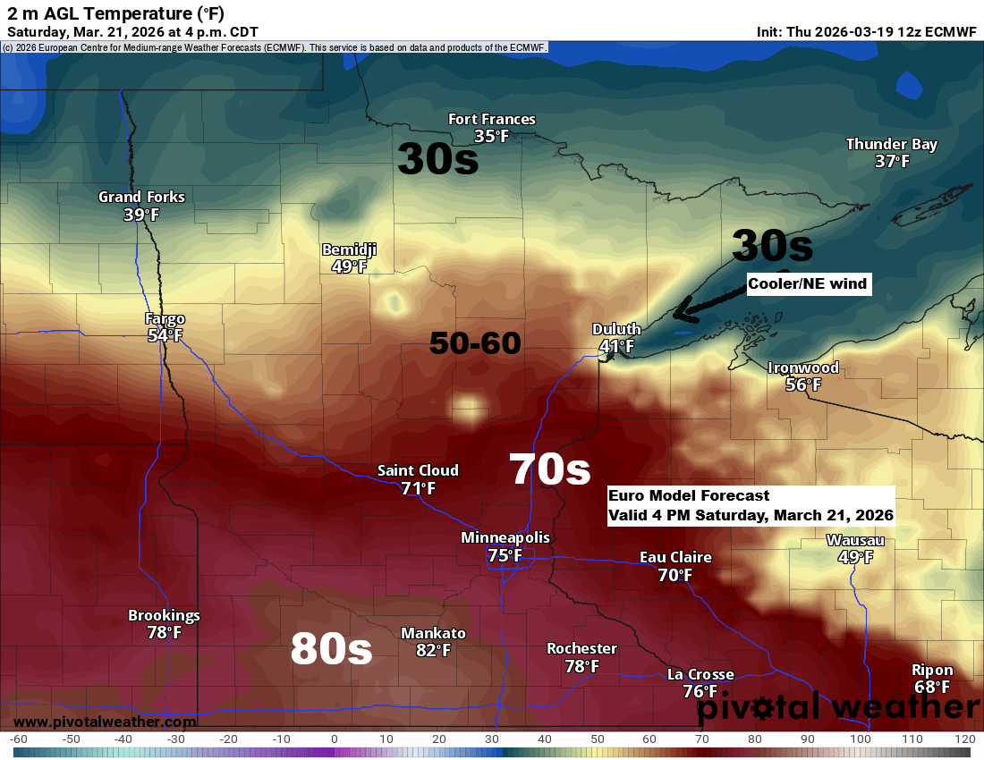 Mild now, colder Sunday with light weekend precip