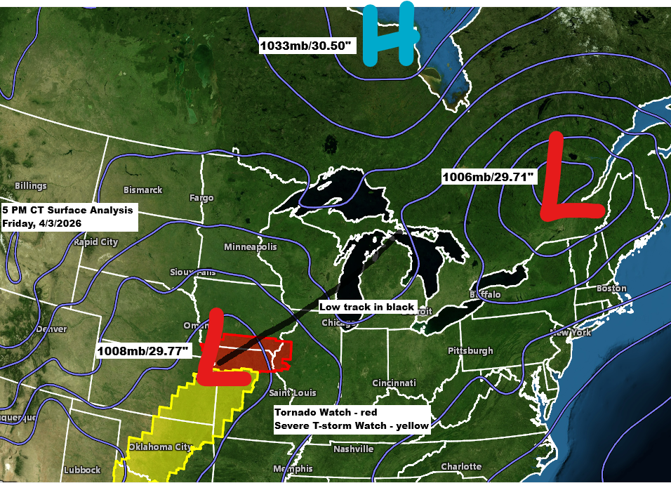 Winter Storm Update – Friday, April 3, 2026, 6:00 PM