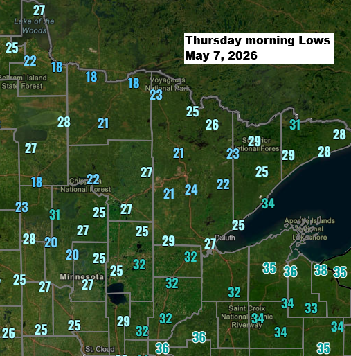 From Record Morning Cold to Friday Warmth: Northland Weather Update