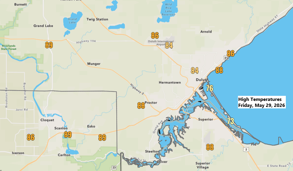 May 29 Temperatures Soar