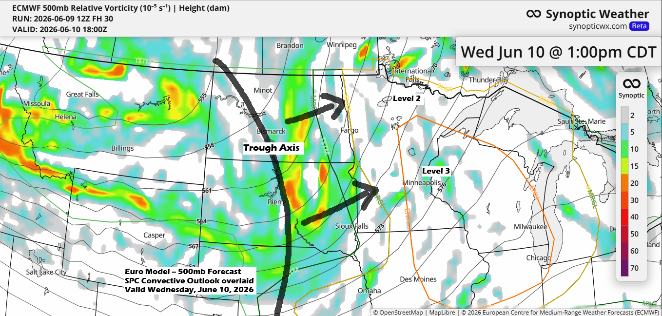 Strong Storms Possible in the Northland late Tonight and Wednesday
