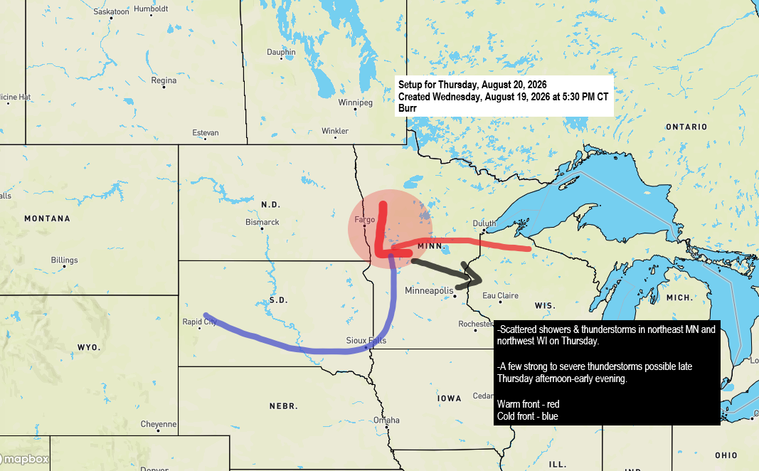 ⚡ Morning Showers Then a Conditional Severe Threat Thursday Afternoon and Evening