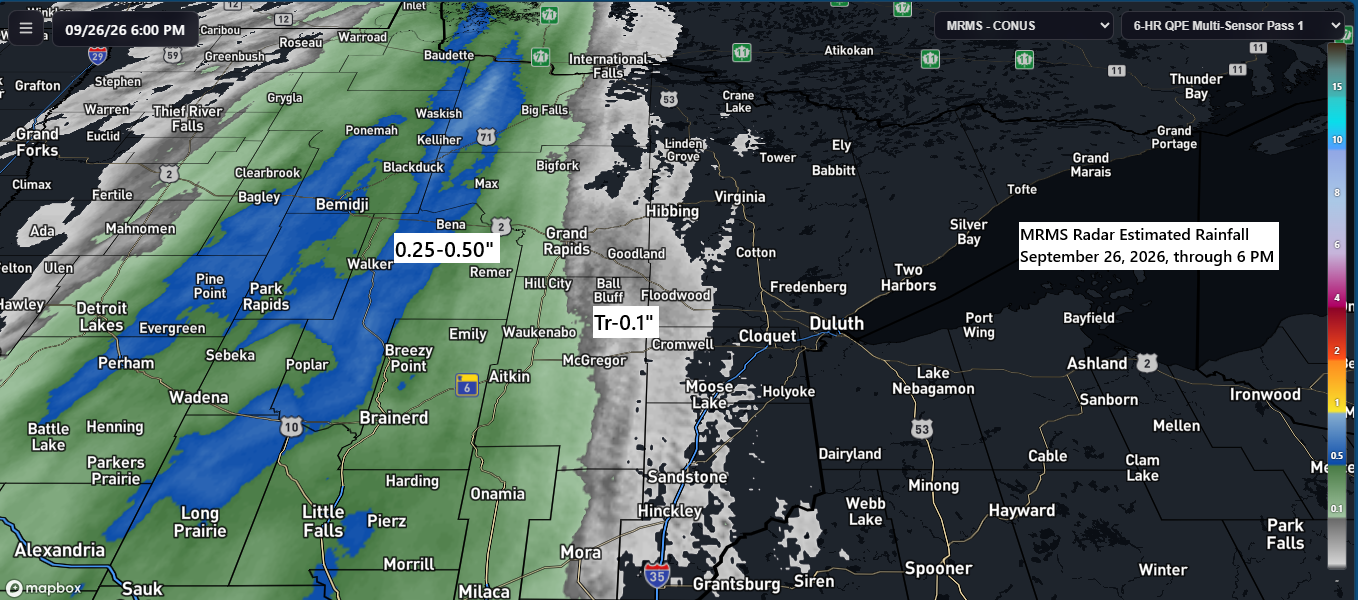 Half an Inch Here, Barely a Drizzle There